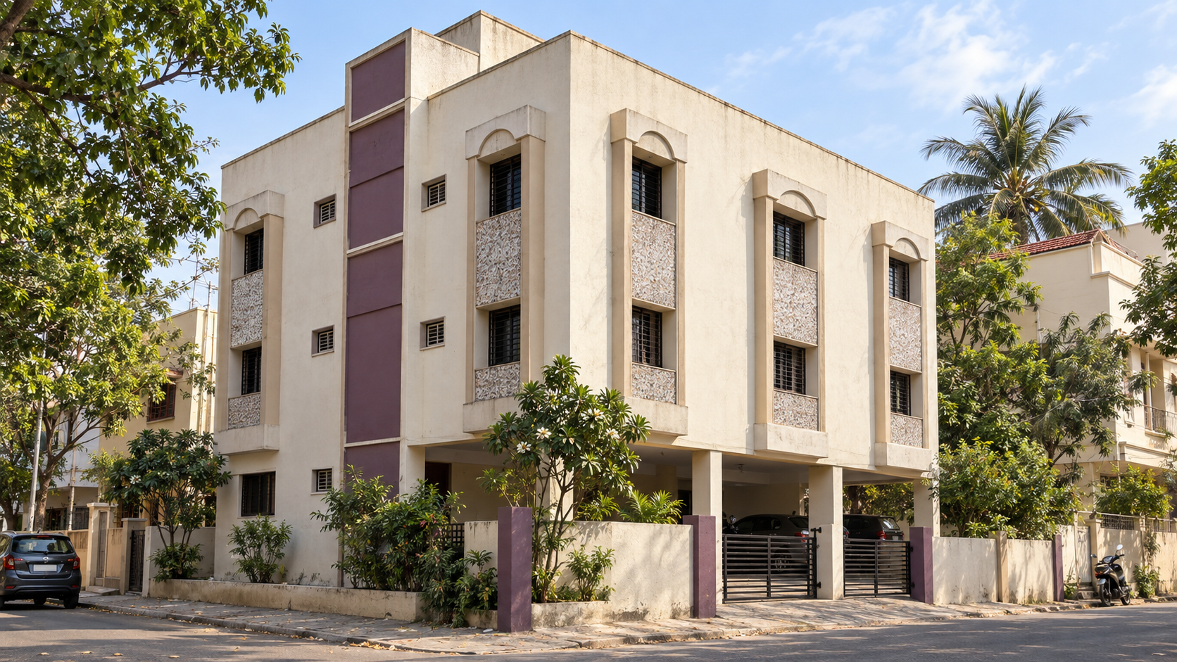 Shiv Apartments – Subbaraya Nagar exterior view